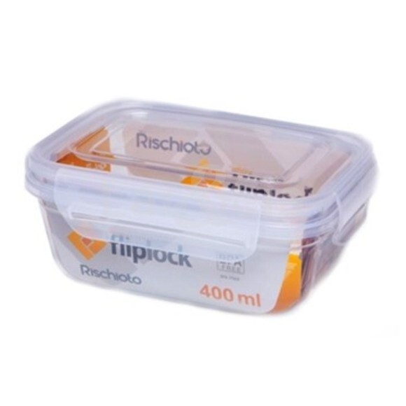 RISCHIOTO POTE RETANGULAR FLIPLOCK 400 ML