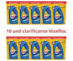 KIT 10 CLARIFICANTE HTH MAXFLOC 900 ML SACHET REFIL