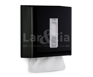 NOBRE DISPENSER STREET PAPEL TOALHA INTERFOLHA PRETO