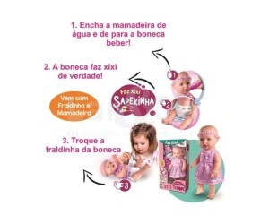 MILK BONECA SAPEKINHA FAZ XIXI