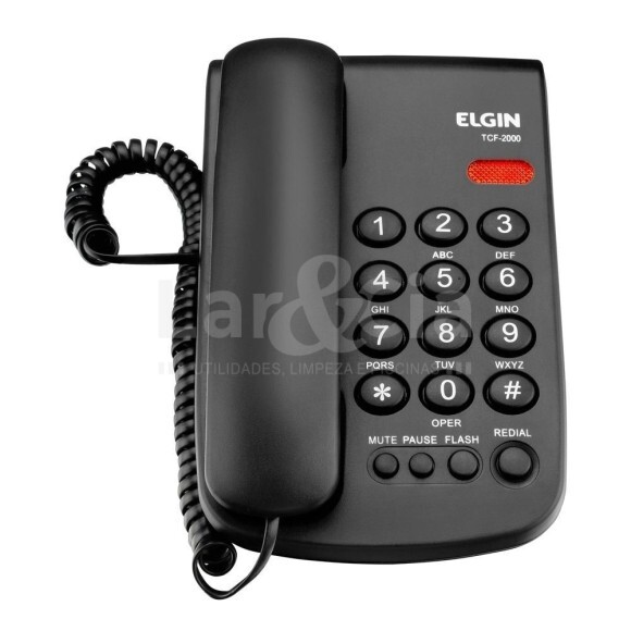 APARELHO TELEFONICO TCF 2000 COM CHAVE E BLOQ - ELGIN