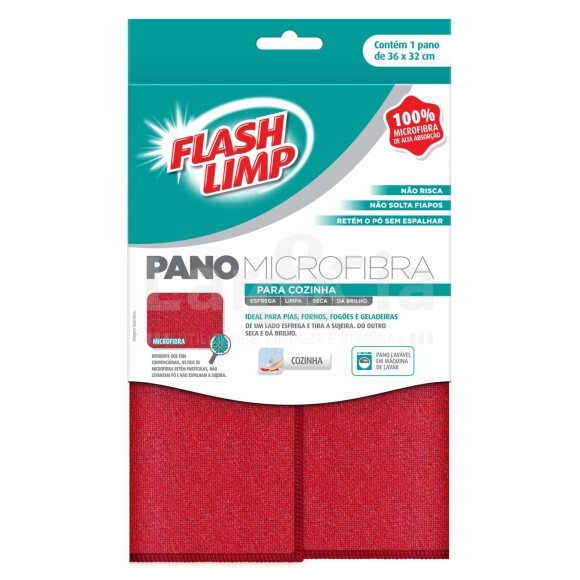 FLASHLIMP PANO MICROFIBRA PARA COZINHA FLP6704