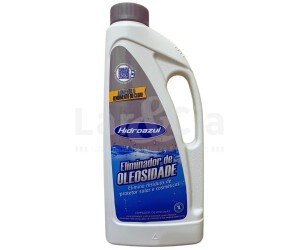 KIT COM 1 CLARIFICANTE, 1 ALGICIDA DE MANUTENÇÃO E 1 ELIMINADOR DE OLEOSIDADE 1 LT HIDROAZUL